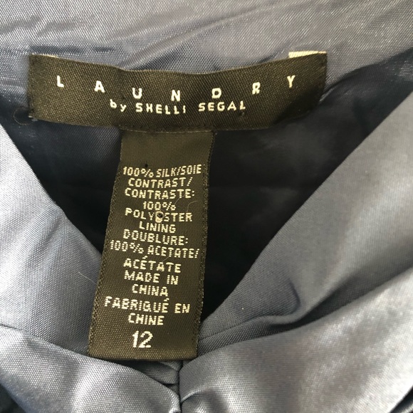 Laundry by Shelli Segal blue dress with belt - Picture 8 of 11